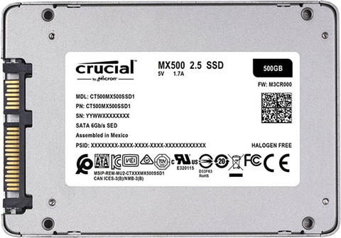 Crucial MX500 500GB SSD 2.5